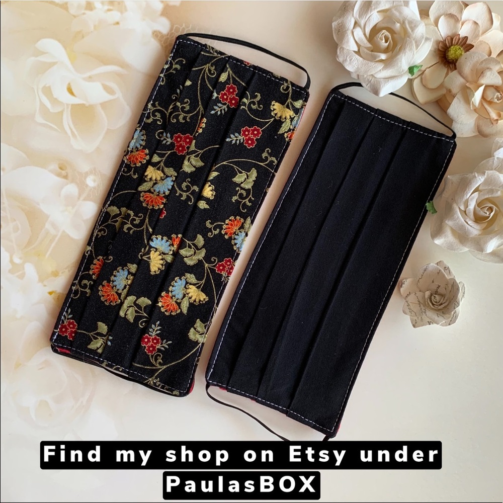 Handmade face masks reusable.